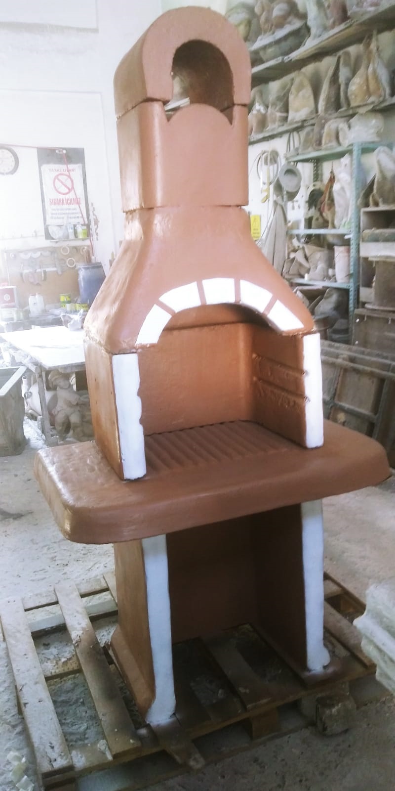 küçük barbekü: beton en.60 boy.90 yüks.185