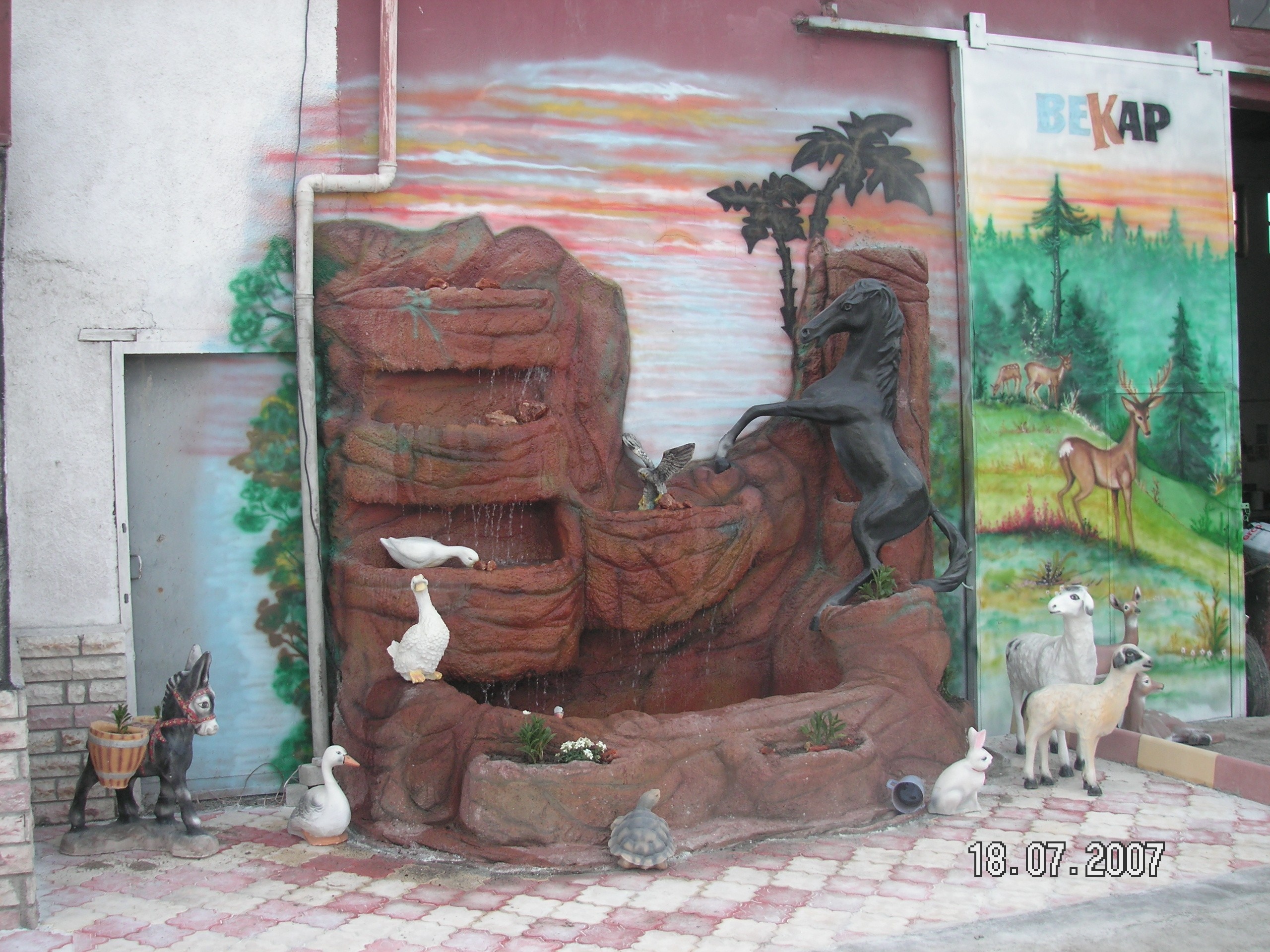 bekap bahçe havuz;beton