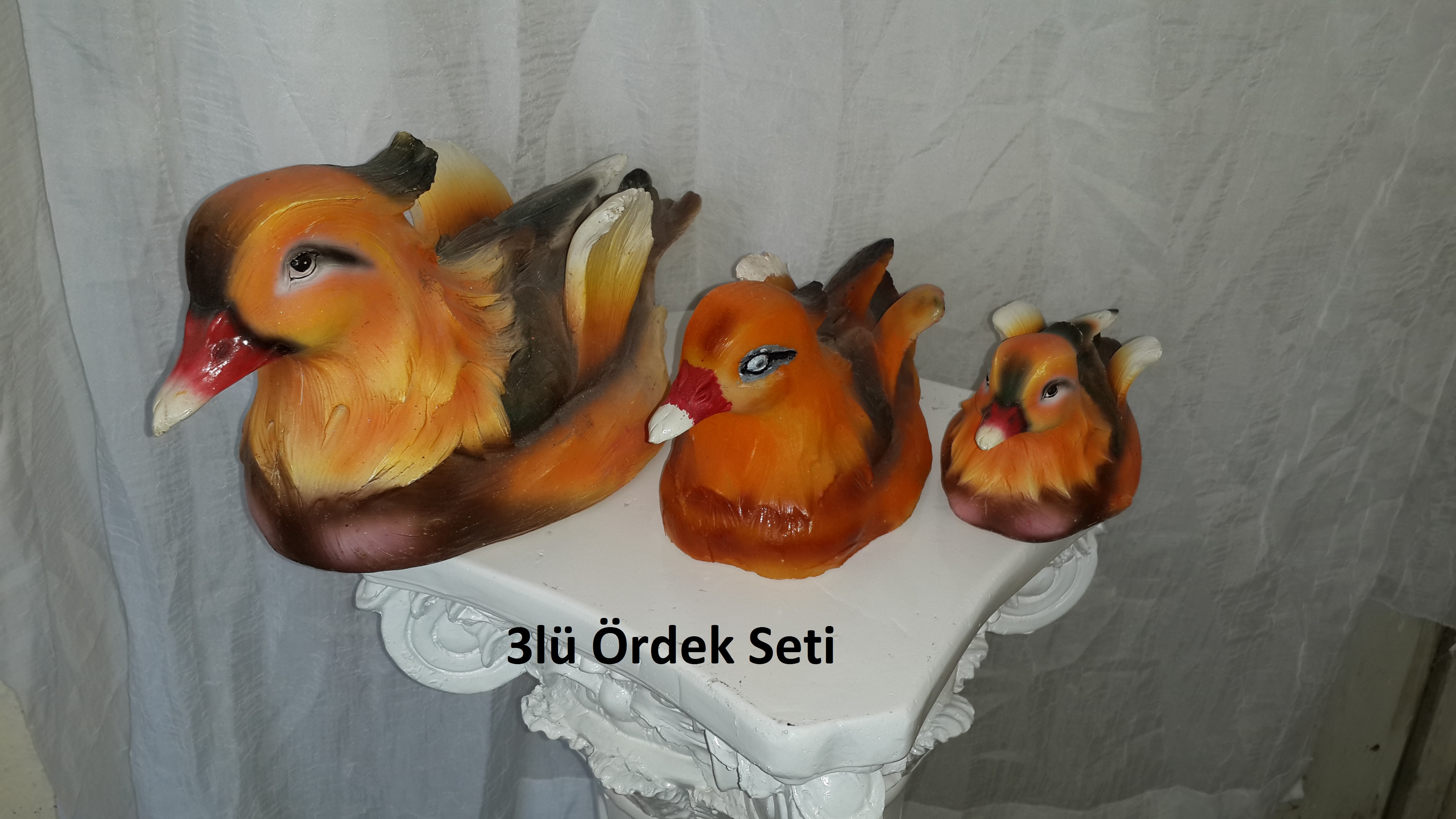üçlü ördek seti; promit en.33 boy.28 yüks.18 ağr.2