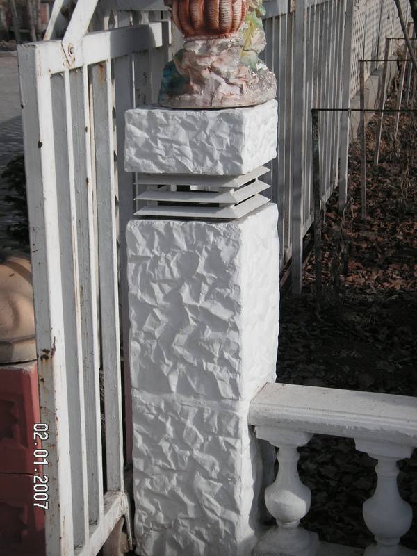 Taş Desen Uzun;Beton (En:30Boy:30Yüks:115Ağr:100)