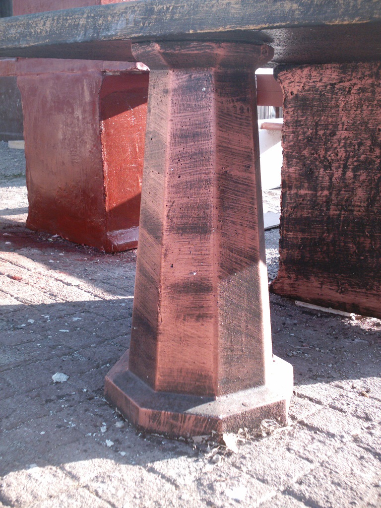 dikdörtgen kaide; beton en.35 boy.35 yüks.65 ağr.25