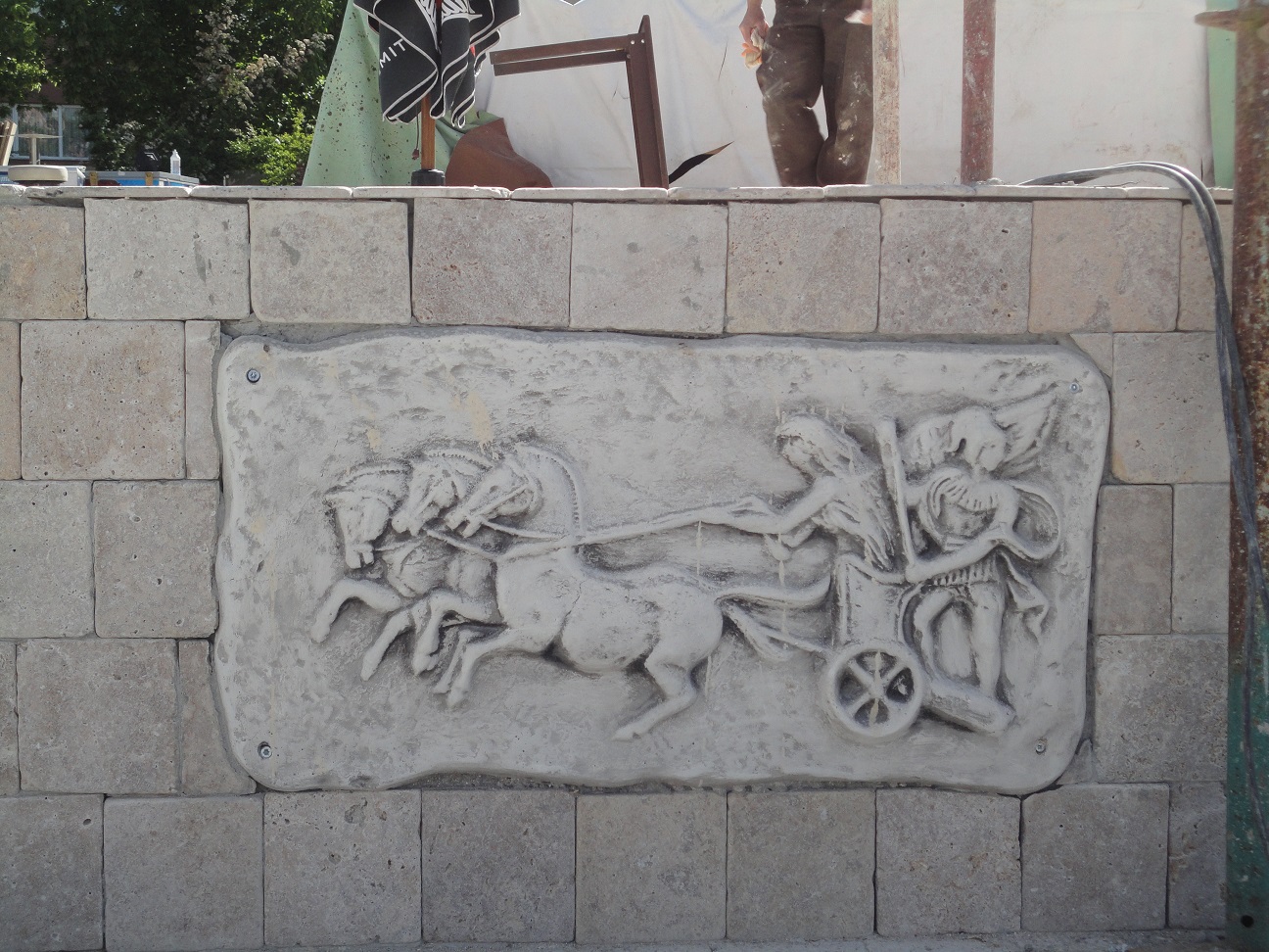 roma arabası; beton en.5 boy.90 yüks.45 ağr.20