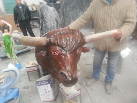 boğa kafası fiber en:80 boy:100 yük:80 ağır:15