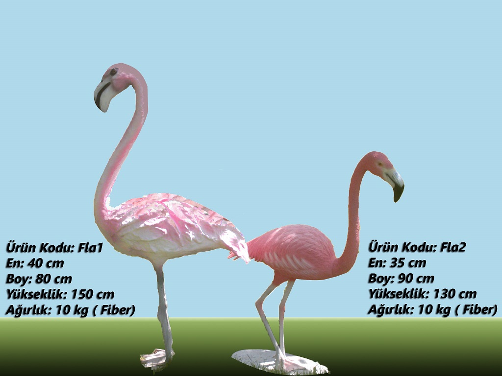 flamingo heykelleri